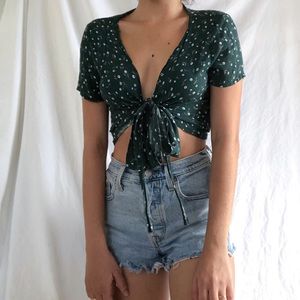 Brandy Melville tie shirt